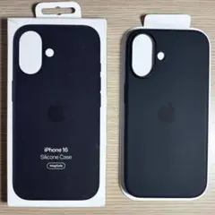 アップル純正 iPhone 16 シリコンケース ブラックMagSafe
