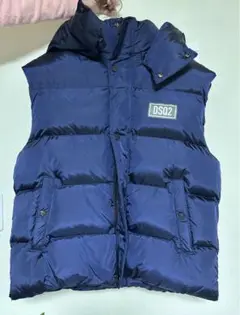 値下げ中　　DSQUARED2 レザー使用ダウンベスト　ヴィンテージ 値下げ中 DSQUARED2 レザー使用ダウンベスト ヴィンテージ