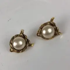 CHANEL シャネル フェイクパール イヤリング アクセサリー 小物