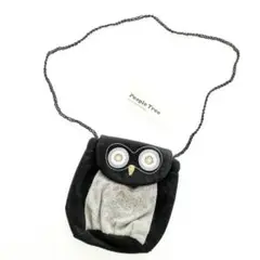 People Tree フクロウ型ポシェット ふくろう ふくろう柄バッグ