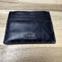 Dior ブラック レザー カードケース