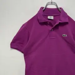LACOSTE ラコステ 半袖ポロシャツ 刺繍ロゴ 古着