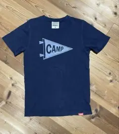 CAMPロゴ Tシャツ Lサイズ ネイビー25→20