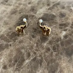 象デザイン ピアス(両耳用)