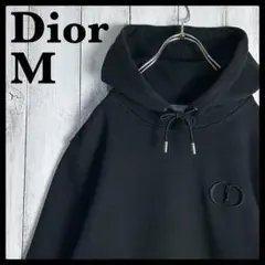 5773【未使用級・人気ブラック】ディオールCD刺繍ロゴ入りパーカー 即完売注意