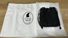 国内正規品 il micio イルミーチョ 巾着 バッグ Boho 黒