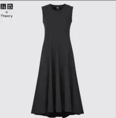 美品　UNIQLO × Theory ウルトラストレッチフレアロングワンピース