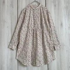 NIMES ニーム　長袖 シャツ　ブラウス　花柄　小花柄　チュニック
