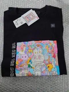 UNIQLO ラブブ コラボTシャツ 黒 ブラック XLサイズ POPMART