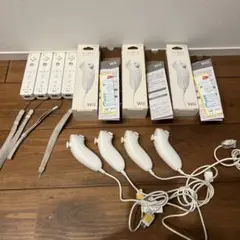 Wii リモコン×4 ヌンチャク×4 箱　説明書