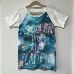 Scolat 宇宙柄 ラグランTシャツ