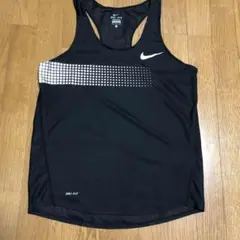 NIKE ナイキ ランニングシャツ ランシャツ M 黒 シングレット