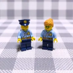 【新品】 LEGO　パーツ　ミニフィグ　正規品　警察官　男女セット