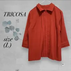 【TRICOSA】トリコーサ シャツ ブラウス 比翼ボタン 透け感 日本製