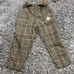 チェック　シェフパンツ　110cm