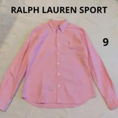 【美品】ラルフローレンスポーツ　ボタンダウンシャツ　スリムフィット　ピンク