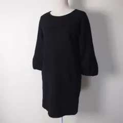 ●BALLSEY ボールジィ ネイビーウールワンピース 38(M)
