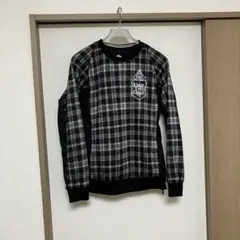 レディース ゴルフ セーター ブラック・グレー チェック