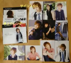 細貝圭　2010年 卓上カレンダー ＆ 直筆サイン 入り含む 写真 10枚セット