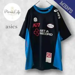 【アシックス】ドライTシャツ 半袖カットソー トレーニング スポーツ バイカラー