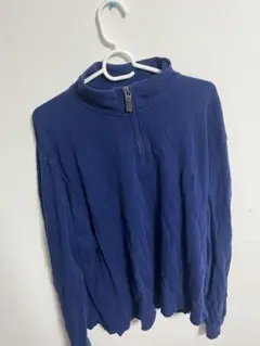 CHAPS ネイビー ハーフジップセーター XXL