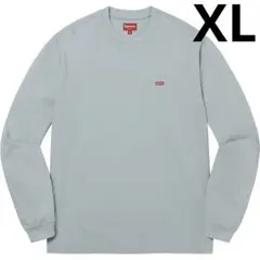 supreme small box L/S tee XL light slate