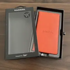 KANGOL iPhone 11 手帳型ケース オレンジ
