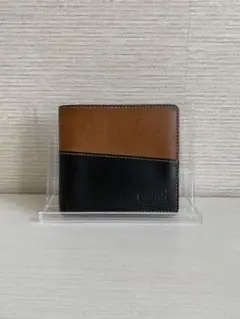 【BAGGY PORT✨】二つ折り財布 ブラック×ブラウン