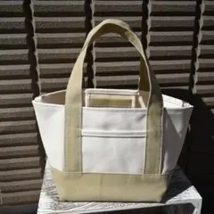 高島帆布(4号)トートバッグ　L　ベージュ