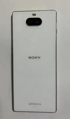 値下げ　Xperia８ホワイト　au SIM　本体のみ