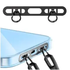 スマホ ストラップホルダー 2点吊り 2口タイプホルダー 極薄0.4mm