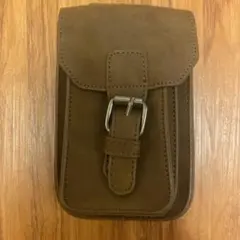 ウエストポーチ メンズ 2way ウェストバッグ ヒップバッグ (ブラウン)