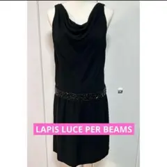 LAPIS LUCE PER BEAMS ノースリーブ ワンピース ビジュー