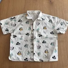 Littc ミッキー ミニー ボタン　シャツ 100