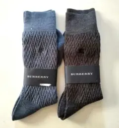 BURBERRY ダイヤモンドパターンソックス 2足セット