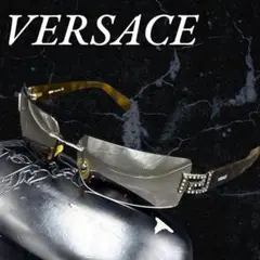 ✨美品✨ VERSACE リムレス サングラス Archive y2k 鼈甲