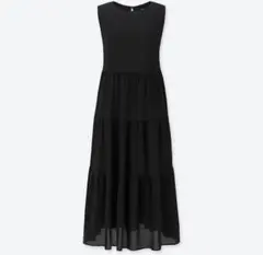 UNIQLO ティアードロングワンピース