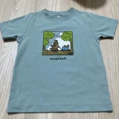 【美品】mont-bell クマ イラスト Tシャツ 100サイズ 100cm