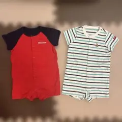 ミキハウス　ロンパース　80 2枚セット