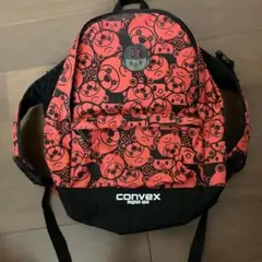 convex キャラクター柄リュック 赤黒