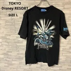 トーキョーディズニーリゾート　Tシャツ　【L】　ブラック　ミッキーマウス