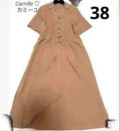 新品同様♡ナノユニバース シャツワンピース♡ゆったりサイズ 38