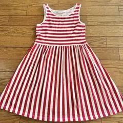 H&M ノースリーブ ボーダーワンピース 134/140