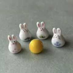 うさぎ 置物 陶磁器製