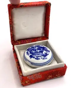 朱肉入れ・中国乾隆年製(1736年〜1795年製)