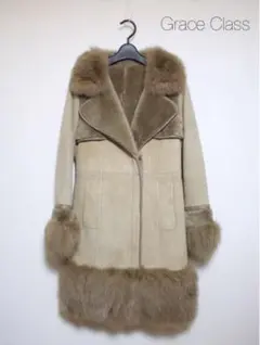 美品/Grace Class/ムートンコート/36/BEIGE