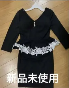 キャバペプラムドレス