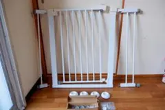 Babelio ベビーゲート ホワイト 幅67-94cm, 高さ76cm