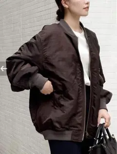Plage R’IAM MA1 MIDDLEブルゾン ブラウン タグ付