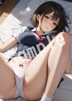 1点物 JK アニメ ファンアート A4 ポスター イラスト ★00000029